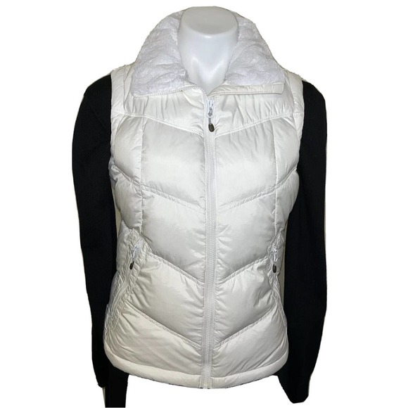 Columbia Jackets \u0026 Coats | Columbia Womens Puffer Vest Womens Size Small Clean White Down Puffer Faux Fur | Color: White | Size: S | Afabulouslady's